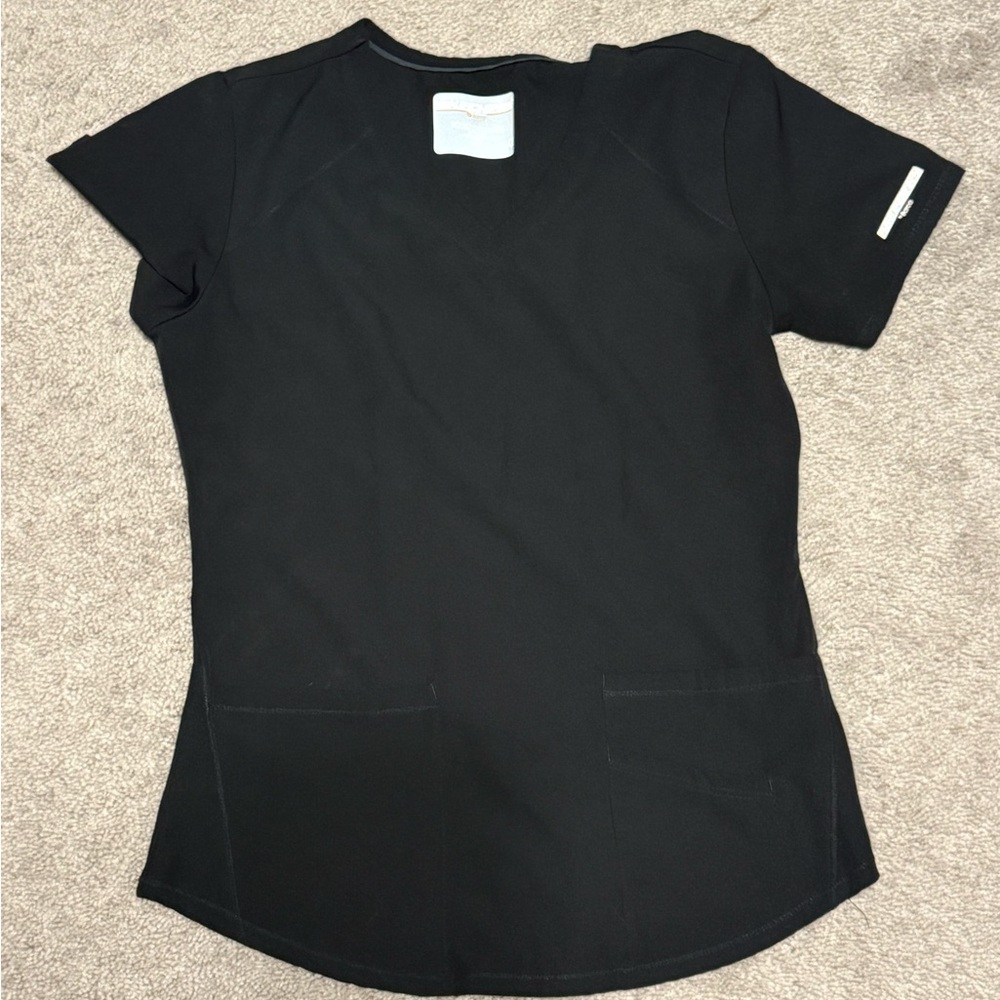 Skechers Black Short Sleeve Women's Scrub Top